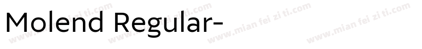 Molend Regular字体转换